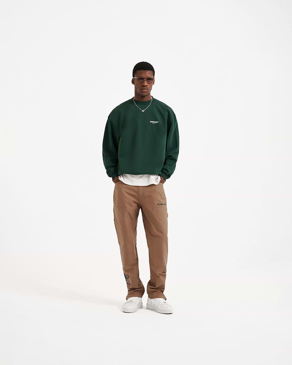 Represent Owners Club Sweater - Racing Green